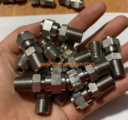 NPT de acero inoxidable 316 válvula de drenaje resistir 2800PSI presión en stock accesorios de piezas mecanizadas de precisión a medida