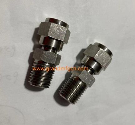 NPT de acero inoxidable 316 válvula de drenaje resistir 2800PSI presión en stock accesorios de piezas mecanizadas de precisión a medida