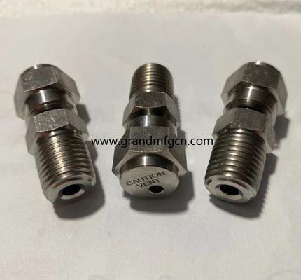 NPT de acero inoxidable 316 válvula de drenaje resistir 2800PSI presión en stock accesorios de piezas mecanizadas de precisión a medida