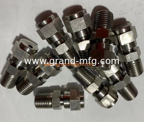 NPT1/4 pulgadas de acero inoxidable 316 válvula de drenaje soportar 2800PSI presión en stock accesorios de piezas de precisión personalizadas