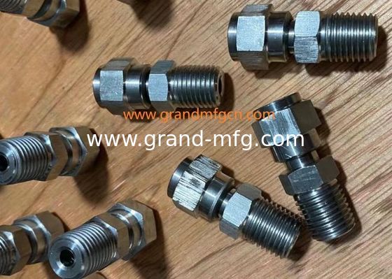 Acero inoxidable 304 316 piezas mecanizadas de precisión a medida accesorios ss304 accesorios de tee OEM NPT conectores SS304