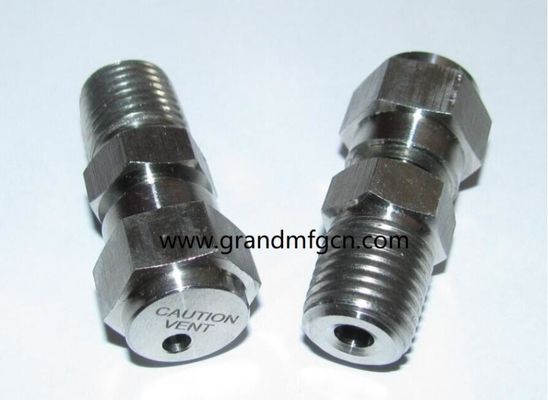 NPT 1/2 de acero inoxidable 316 válvula de liberación resistir 2800PSI presión en stock accesorios de piezas mecanizadas de precisión personalizadas