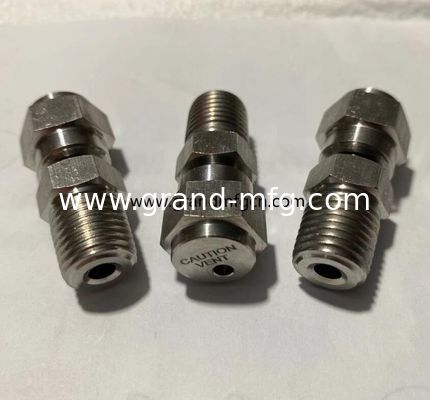 NPT1/2 pulgadas de acero inoxidable 316 válvula de liberación soportar la presión de 2800PSI en stock pieza mecanizada de precisión personalizada
