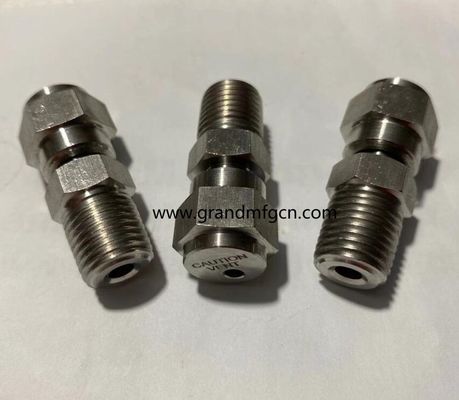 NPT 3/4 pulgadas de acero inoxidable 316 válvula de drenaje soportar 2800PSI presión en stock pieza mecanizada de precisión personalizada