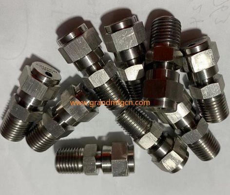 Acero inoxidable SUS304 SUS316 Conectores mecanizados piezas giradas de precisión a medida accesorios