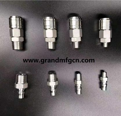 piezas hidráulicas de acero inoxidable 304 conectores neumáticos piezas mecanizadas de precisión a medida accesorios