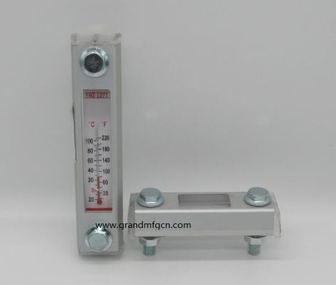 Indicador de nivel de aceite hidráulico de aluminio GM-YWZ-125T con marcas de nivel para contenedores de pared fina