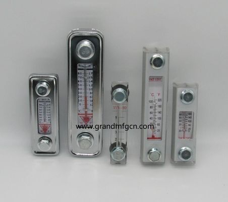 Indicador de nivel de aceite hidráulico de aluminio GM-YWZ-125T con marcas de nivel para contenedores de pared fina