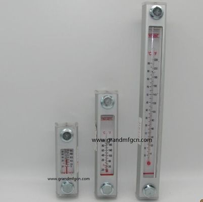 Indicador de nivel de aceite hidráulico de aluminio GM-YWZ-125T con marcas de nivel para contenedores de pared fina