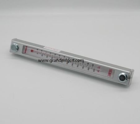 Indicador de nivel de aceite hidráulico de aluminio GM-YWZ-125T con marcas de nivel para contenedores de pared fina