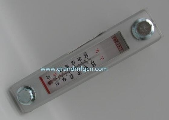 Indicador de nivel de aceite hidráulico de aluminio GM-YWZ-125T con marcas de nivel para contenedores de pared fina