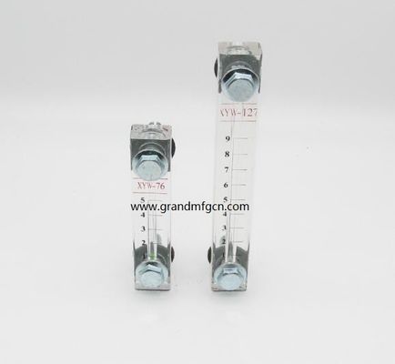 Indicador de nivel de aceite de plástico / indicador de nivel de aceite hidráulico de aluminio con marcas de nivel para contenedores de pared delgada