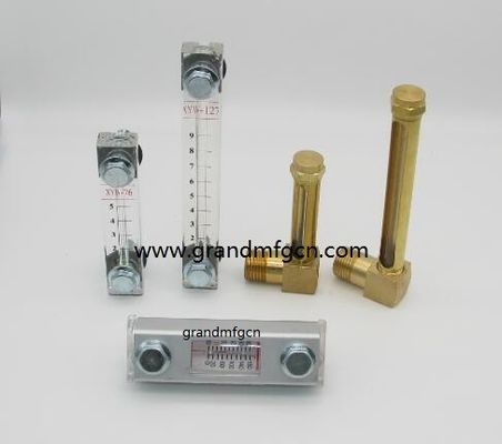 Indicador de nivel de aceite de plástico / indicador de nivel de aceite hidráulico de aluminio con marcas de nivel para contenedores de pared delgada