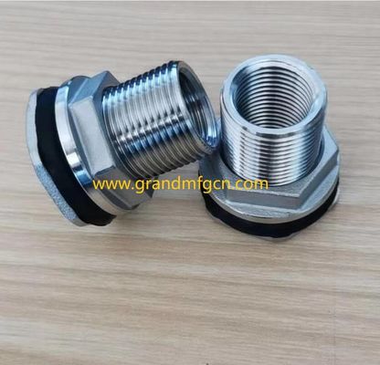 Acero inoxidable SUS304 SUS316 Conectores mecanizados piezas giradas de precisión a medida accesorios