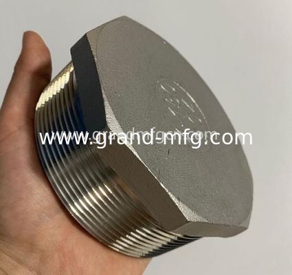 Acero inoxidable SUS304 tapones hexagonales piezas giradas de precisión SS304 accesorios de ajuste