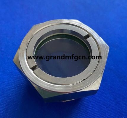 M33X1.5 M27X1.5 acero inoxidable 304 vidrio de vidrio hex de vidrio de vidrio de nivel de aceite indicadores de nivel de aceite