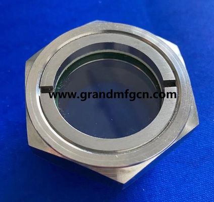 G 3 INCH acero inoxidable 304 vidrio de visor de aceite en stock hex vidrio de visor de nivel de aceite indicadores de nivel de aceite
