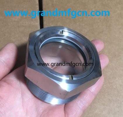 Alta presión 1500PSI VISION FLOW WINDOW 1" 2" 3" NPT vidrio de aceite vidrio de flujo de vidrio medidores de nivel de la ventana