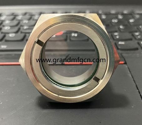 Alta presión 1500PSI VISION FLOW WINDOW 1" 2" 3" NPT vidrio de aceite vidrio de flujo de vidrio medidores de nivel de la ventana