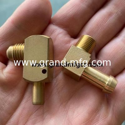 piezas mecanizadas de latón de precisión a medida piezas mecanizadas de latón de calidad piezas giradas conectores de hilo de codo accesorios de latón