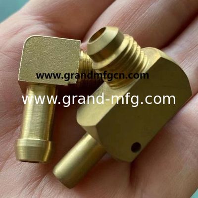 piezas mecanizadas de latón de precisión a medida piezas mecanizadas de latón de calidad piezas giradas conectores de hilo de codo accesorios de latón