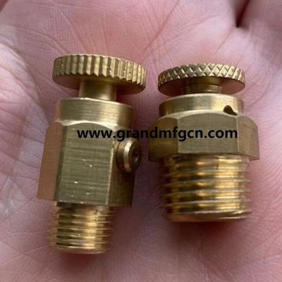 NPT conectores de ventilación del radiador de rosca de precisión de latón hecha a medida piezas mecanizadas de calidad de latón volcado piezas conectores de rosca de codo