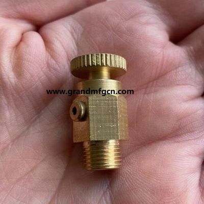 NPT conectores de ventilación del radiador de rosca de precisión de latón hecha a medida piezas mecanizadas de calidad de latón volcado piezas conectores de rosca de codo