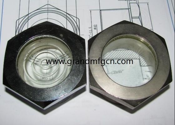 NPT 1 1/4&quot; sistema de refrigeración BITZER vidrio de vista de acero al carbono fundido con bola flotante roja vidrio fundido