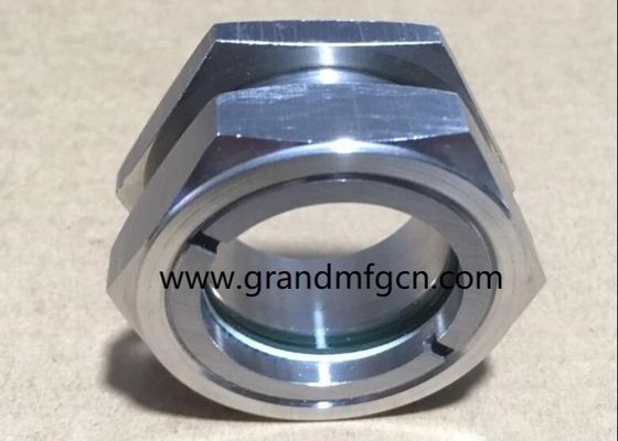 El hilo BSP G1/2" NPT1/2" de acero inoxidable SS304 tapones de vidrio para visualización de aceite SS304 Nivel de aceite SITE GAGE