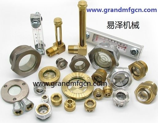 G3/8 pulgadas de bronce de aceite de visión del medidor ojo de toro de aceite de visión de vidrio de vidrio de fluido de vista de la ventana BSP 1/2 &quot; 1&quot; 1 1/4 &quot;