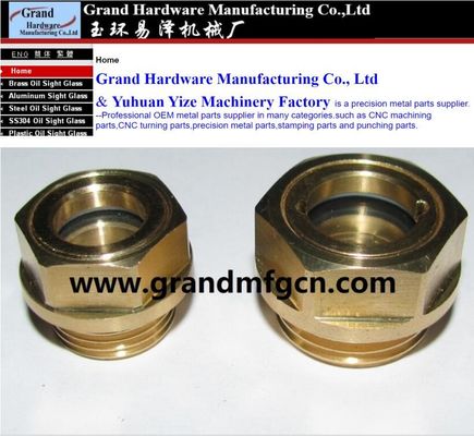 Hombre BSP roscado G3/4&quot; bomba de vacío vidrio indicador de nivel de aceite compressor de aire y vidrio de visión de reducción de aceite