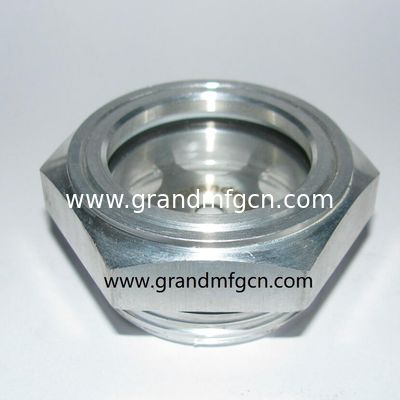 alta presión G1 1/4 INCH 6061 reductor de aceite de aluminio visor de vidrio indicador de nivel de aceite medidor de nivel de fluido servicio OEM y ODM