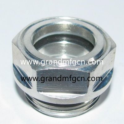 alta presión G1 1/4 INCH 6061 reductor de aceite de aluminio visor de vidrio indicador de nivel de aceite medidor de nivel de fluido servicio OEM y ODM