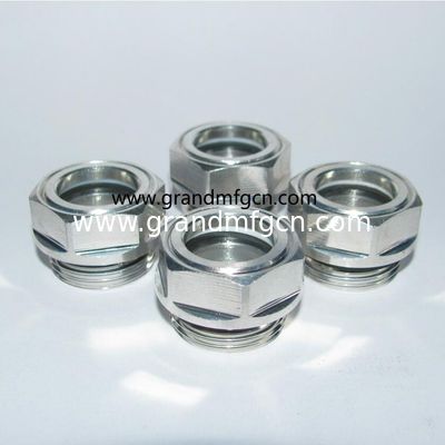 M22X1.5 M27X1.5 M42x1.5 visor de vidrio de aceite de vidrio de aluminio para reducción de velocidad
