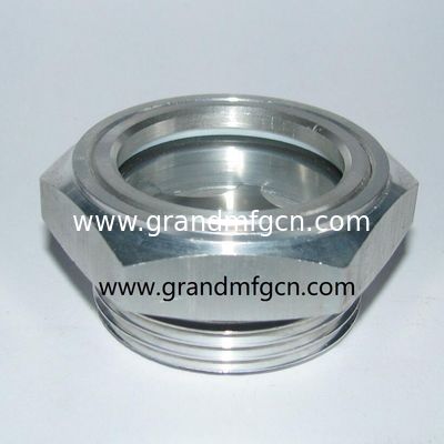 M42x1.5 visor de nivel de aceite de aluminio vidrio medidor de aceite con reflector ss304 1Mpa presión para cajas de engranajes rosca bsp G1-1/4 pulgadas