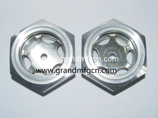 M42x1.5 visor de nivel de aceite de aluminio vidrio medidor de aceite con reflector ss304 1Mpa presión para cajas de engranajes rosca bsp G1-1/4 pulgadas