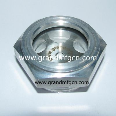 M42x1.5 visor de nivel de aceite de aluminio vidrio medidor de aceite con reflector ss304 1Mpa presión para cajas de engranajes rosca bsp G1-1/4 pulgadas
