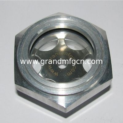 BSP hilo G 1-1/4&quot; 1&quot; de aluminio vidrio de vidrio de aceite mirador de ventana de visualización de toros de vista de ojos para cajas de engranajes helicoidales Transmisión de potencia