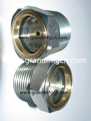 BSP G hilo 1/2&quot;,3/8&quot;1/4,1&quot;,11/4&quot;,11/2&quot;,13/4&quot;,2&quot; compresores de aire bombas de acero vidrio de visor de nivel de aceite fabricante de China