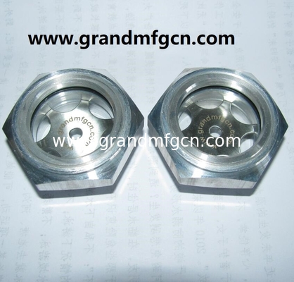 G1/2 pulgadas 6061 reductor de alta presión sopladores de raíces de aluminio visor de aceite de vidrio indicador de nivel de aceite medidor de nivel de fluido