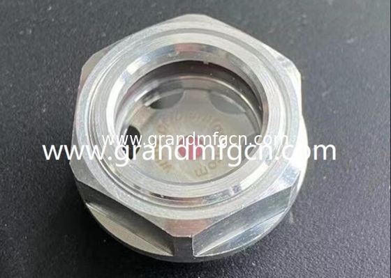 G1/2&quot; G3/4&quot; G1&quot; G1 1/4&quot; BSP soplador de rosca de aluminio con visor de aceite con marca roja central