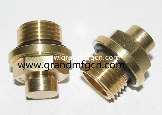 G rosca 3/8&quot; 1/4&quot; 1&quot; 1/2&quot; de latón natural respirador enchufe de ventilación aire liberado enchufes de llenado de aceite y respirador enchufe con resorte