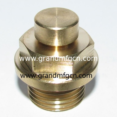 G rosca 3/8&quot; 1/4&quot; 1&quot; 1/2&quot; de latón natural respirador enchufe de ventilación aire liberado enchufes de llenado de aceite y respirador enchufe con resorte