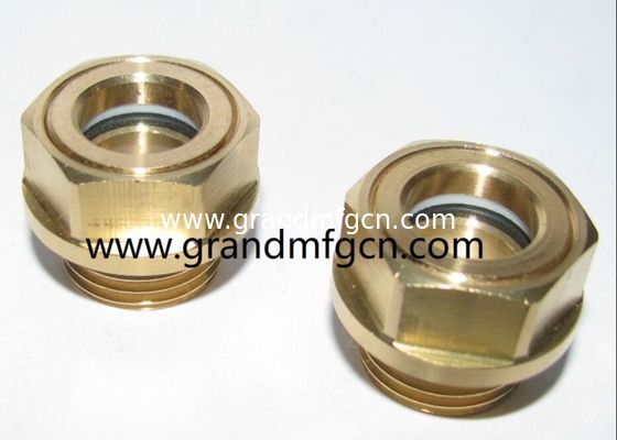 G1  G1 1/4&quot; G1 1/2&quot; G2&quot; Gas de mezcla de aceite de combustible tanque de sitio enchufe Hombre roscado de latón circular aceite de visión de vidrio en stock