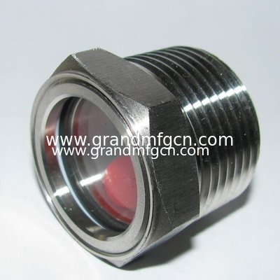 BSP hilo G3/4 INCH G1/2 INCH acero inoxidable 304 burbuja de vidrio de vidrio de visión de aceite ss316 cúpula de vidrio de vidrio de visión de aceite con nivel visual GM-HDM20 GM-HDM16 GM-HDG12 GM-HDG10 GM-HDN38