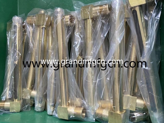 BSP hilo G1/4 G1/2 INCH indicadores de nivel de aceite de latón con marcas de nivel para el contenedor Cajas de engranajes medidor de nivel tubular GM-BG12 GM-BN14 GM-BN12