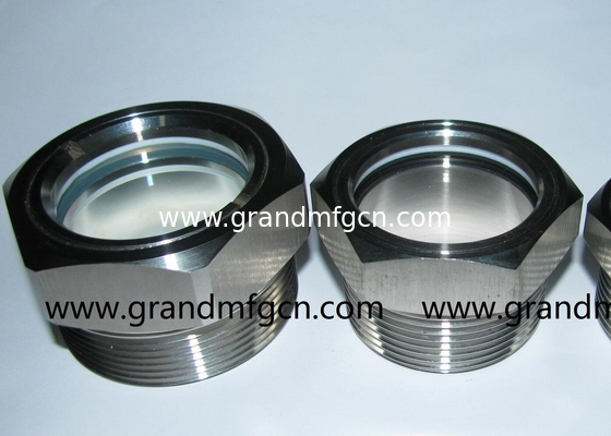 BSP hilo G3/4 INCH G1/2 INCH acero inoxidable 304 burbuja de vidrio de vidrio de visión de aceite ss316 cúpula de vidrio de vidrio de visión de aceite con nivel visual GM-HDM20 GM-HDM16 GM-HDG12 GM-HDG10 GM-HDN38