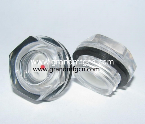 M27X1.5 M36X1.5 M42X1.5 M60X2 masculino Lentes de visión de plástico hexadecimal métrico para contenedores de grasa y aceite