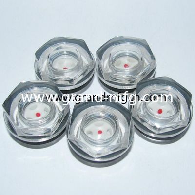 M20X1.5 M27X1.5 M36X1.5 masculino Métrico tres vidrios circulares de plástico para contenedores de grasa y aceite