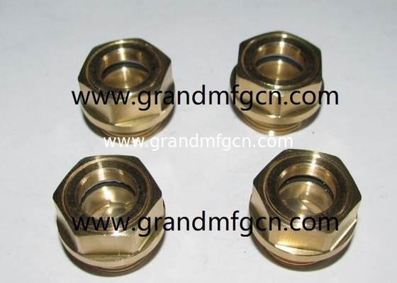 M18x1.5 Vidrio de visualización para el aceite de mezcla de líquido Gas Tanque de combustible Sitio de enchufe Indicador de aceite de vidrio de hilo métrico